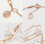 Stylish 14k solid rose gold Coin Necklace, art deco style rose gold multi chains necklace