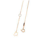 3 rope oval Cognac Dancing Diamond 14k rose gold necklace