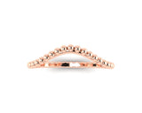 Custom design) curvetured balls eternity wedding band