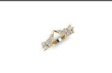 Custom designed 14k yellow gold wedding band