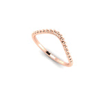 Custom design) curvetured balls eternity wedding band