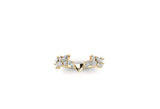 Custom designed 14k yellow gold wedding band