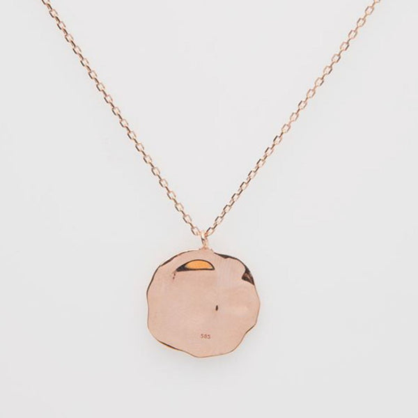 Antique medusa coin pendant, solid 14k rose gold necklace – Koala Jewellry  Design