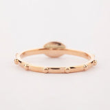 St Angelo Cross Rosary Ring Solid 14k Yellow , Rose gold Ring