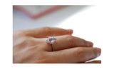 Vintage Aquamarine Engagement ring 1.3 ct oval Aquamarine, white diamond , rose gold yellow gold engagement ring