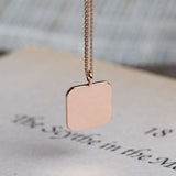 Liberty 5 lucky pendant solid 14k rose gold daily coin necklace