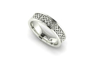 Forever Love Celtic Knot wedding band solid rose gold yellow gold white gold men's wedding ring