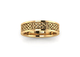 Forever Love Celtic Knot wedding band solid rose gold yellow gold white gold men's wedding ring
