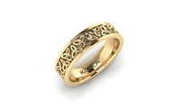 Celtic Knot wedding band solid rose gold yellow gold white gold men's wedding ring